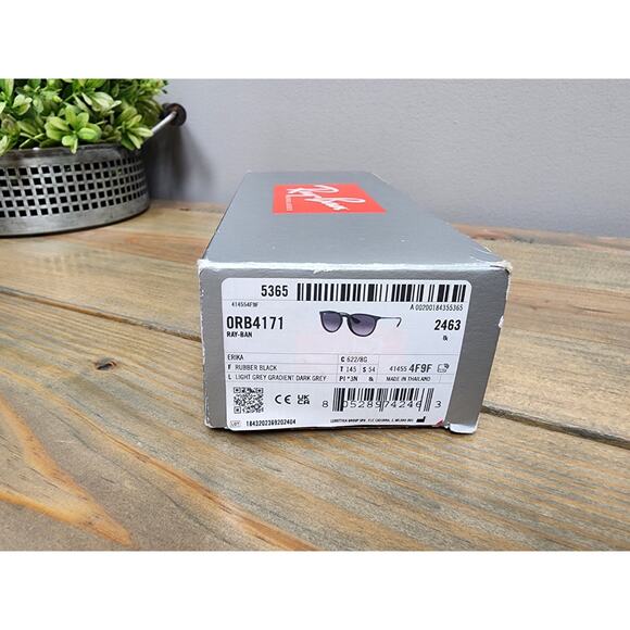 Ray-Ban Erika Color Mix ORB 4171 Sunglasses Black Grey Gradient Polarized NEW - Picture 5 of 5